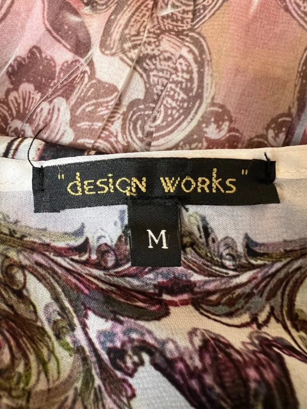 Design Works Floral Sheer Top - Picture 7 of 8